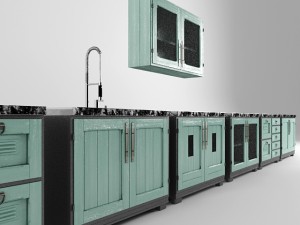 loft nightstand kitchen v2 3D-Modell