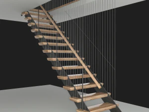 modern staircase 3D Model