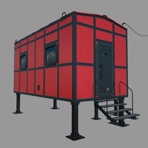 polar station 3D Model .c4d .max .obj .3ds .fbx .stl .blend