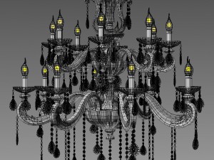 chandelier merrosee Modello 3D
