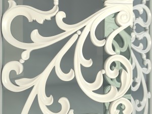 stained glass door 3D-Modell
