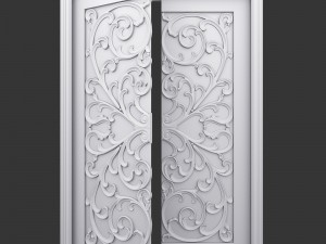 stained glass door 3D-Modell