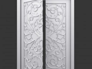 stained glass door 3D Model