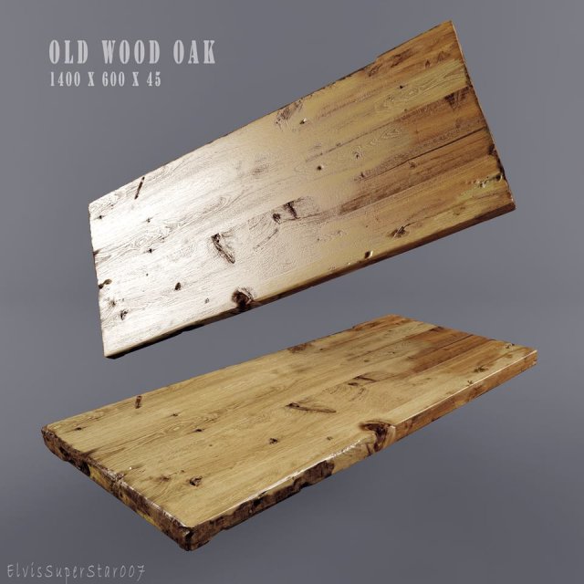 old wood oac 3D 모델 .c4d .max .obj .3ds .fbx .stl .blend 