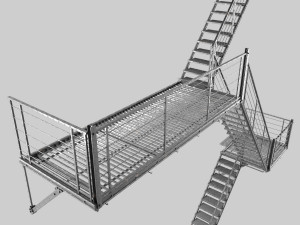 evacuation ladder 3Dモデル