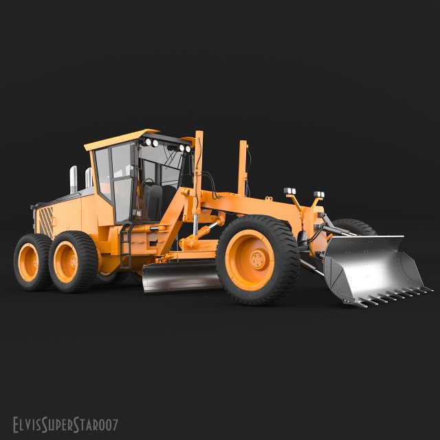 grader 3D Model .c4d .max .obj .3ds .fbx .stl .blend 