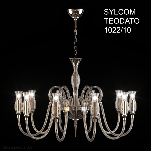 chandelier sylcom teodato 3D Model .c4d .max .obj .3ds .fbx .stl .blend 