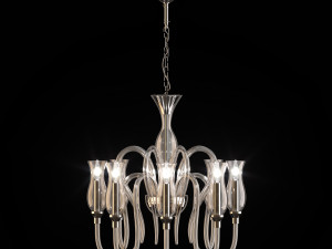 chandelier sylcom teodato 1022 - 8 - 6 - 5 - 4 - 3 3Dモデル