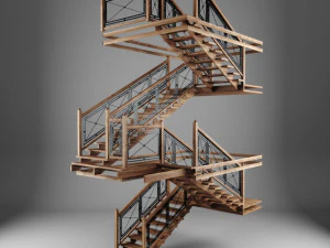 ladder chalet 3D Model