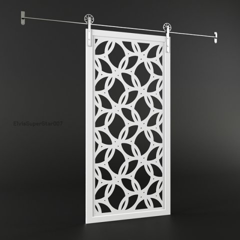 sliding door vintage v2 Modello 3D .c4d .max .obj .3ds .fbx .stl .blend