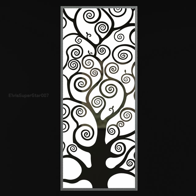 stained-glass window 3D Model .c4d .max .obj .3ds .fbx .stl .blend 