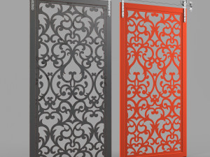 sliding door vintage Model 3D