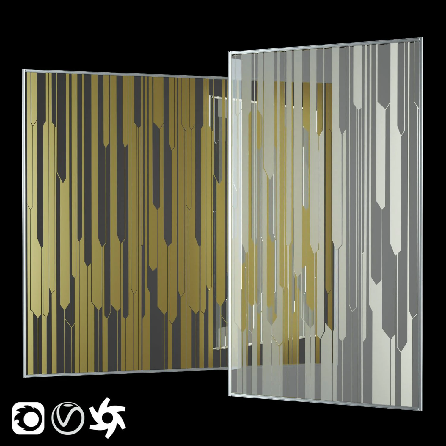 stained-glass window 3D Model .c4d .max .obj .3ds .fbx .stl .blend 