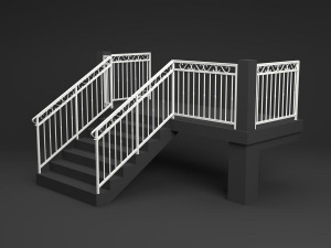 metal railings Model 3D