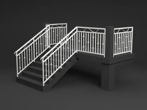 metal railings 3D Model