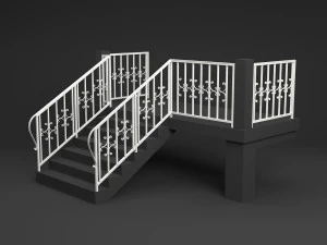 metal railings 3D Model