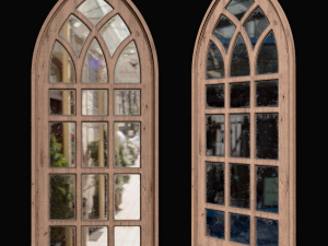 French decorative mirror Modelo 3D