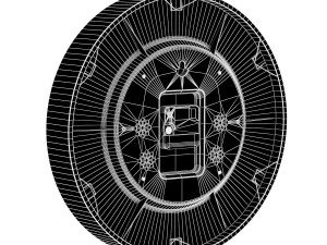 Animacja zegara 24 godziny Model 3D