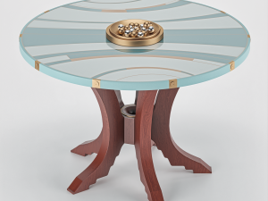 Coffee table Art Deco Model 3D