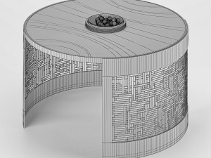 Coffee table Art Deco Model 3D