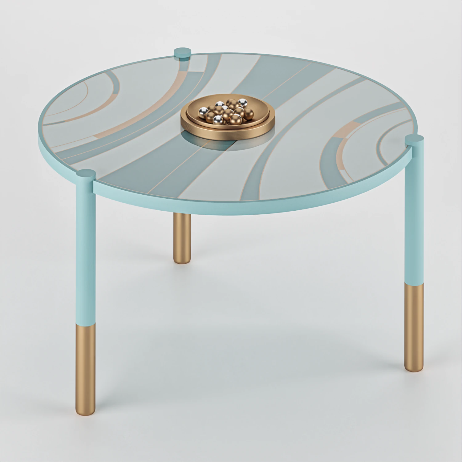Coffee table Art Deco 3D Model .c4d .max .obj .3ds .fbx .stl .blend 