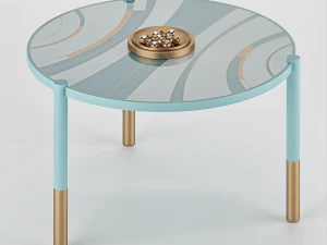 咖啡桌装饰艺术 3D 模型