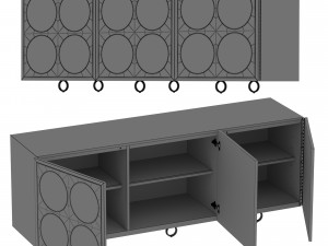 Gins CabinetSKU 4591CVB000 3D Modell