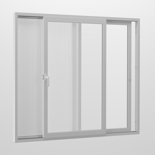 Sliding aluminum windows Modello 3D .c4d .max .obj .3ds .fbx .stl .blend 