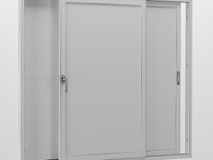 Sliding aluminum windows Modello 3D