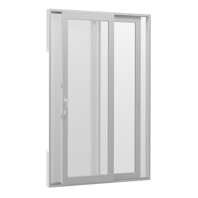 Sliding aluminum doors 3D Модель .c4d .max .obj .3ds .fbx .stl .blend 