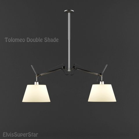 artemide tolomeo double shaded suspension 3D Модель .c4d .max .obj .3ds .fbx .stl .blend 