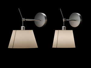 Artemide tolomeo wall shade fiber 3D 모델