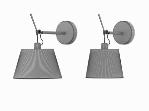 Artemide tolomeo wall shade fiber 3D 모델