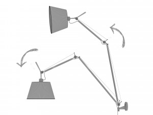 artemide tolomeo mega parete 3D Model
