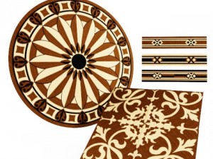 patterned parguet Modelo 3D