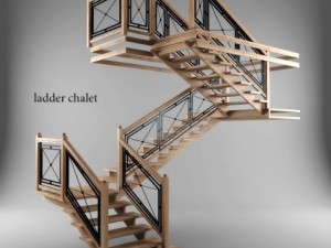 ladder chalet 3D Model