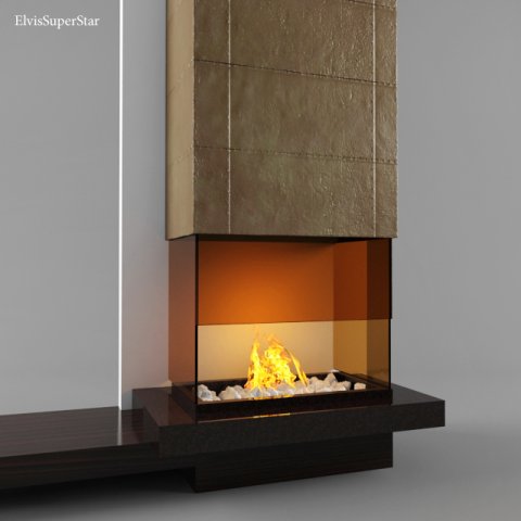 fireplace loft 3D 模型 .c4d .max .obj .3ds .fbx .stl .blend 