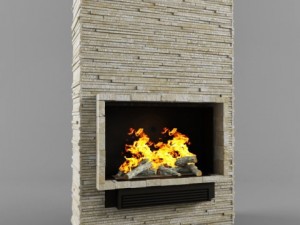 fireplace Modelo 3D