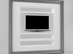 tv wall Modelo 3D