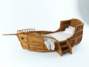 寝台船 3Dモデル