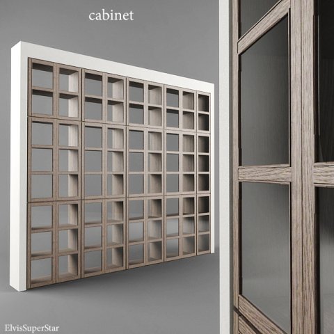 cabinet Model 3D .c4d .max .obj .3ds .fbx .stl .blend 
