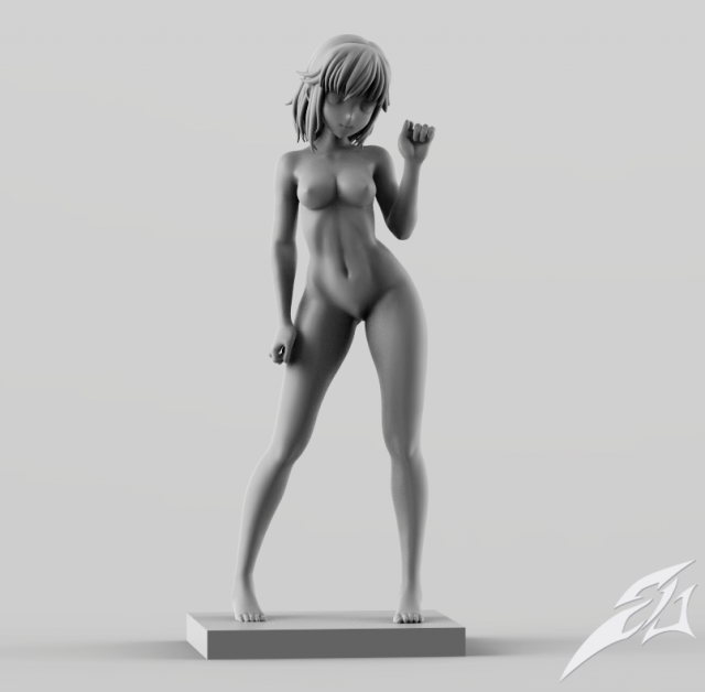 anime figure 01 3D Print Model .c4d .max .obj .3ds .fbx .lwo .lw .lws