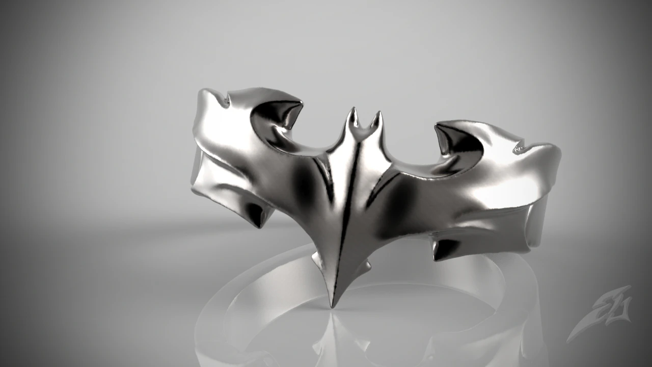 dark knight ring 3D Print Model .c4d .max .obj .3ds .fbx .stl .blend 