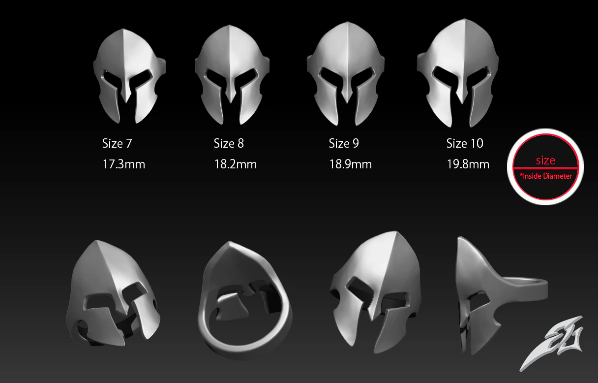 spartan ring aroo 3D Print Model .c4d .max .obj .3ds .fbx .stl .blend 