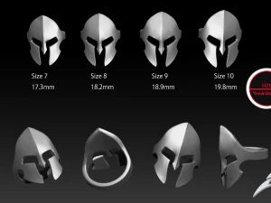 スパルタンリングアルー 3Dプリントモデル