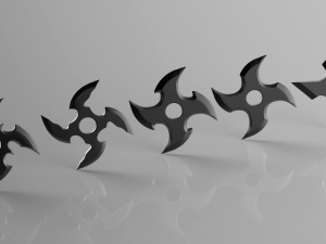 shuriken 4 blade set 3D Принт Модель