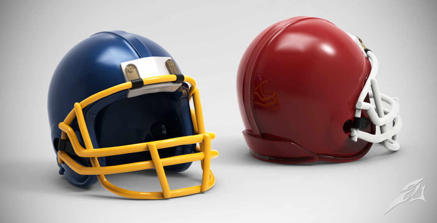 lava klif replica american football helmet 3D-printmodel in Andere 3DExport