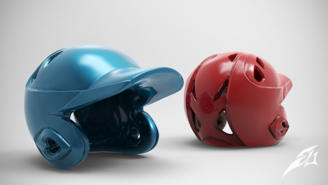 baseball helmet 3D Принт Модель .c4d .max .obj .3ds .fbx .stl .blend 