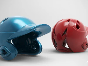 野球ヘルメット 3Dプリントモデル