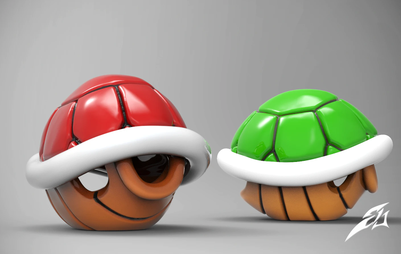 turtle shell 3D Print Model .c4d .max .obj .3ds .fbx .stl .blend 